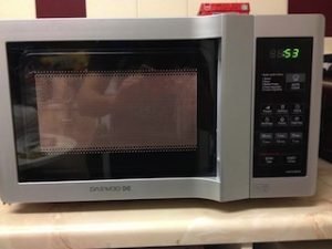 microwave oven.